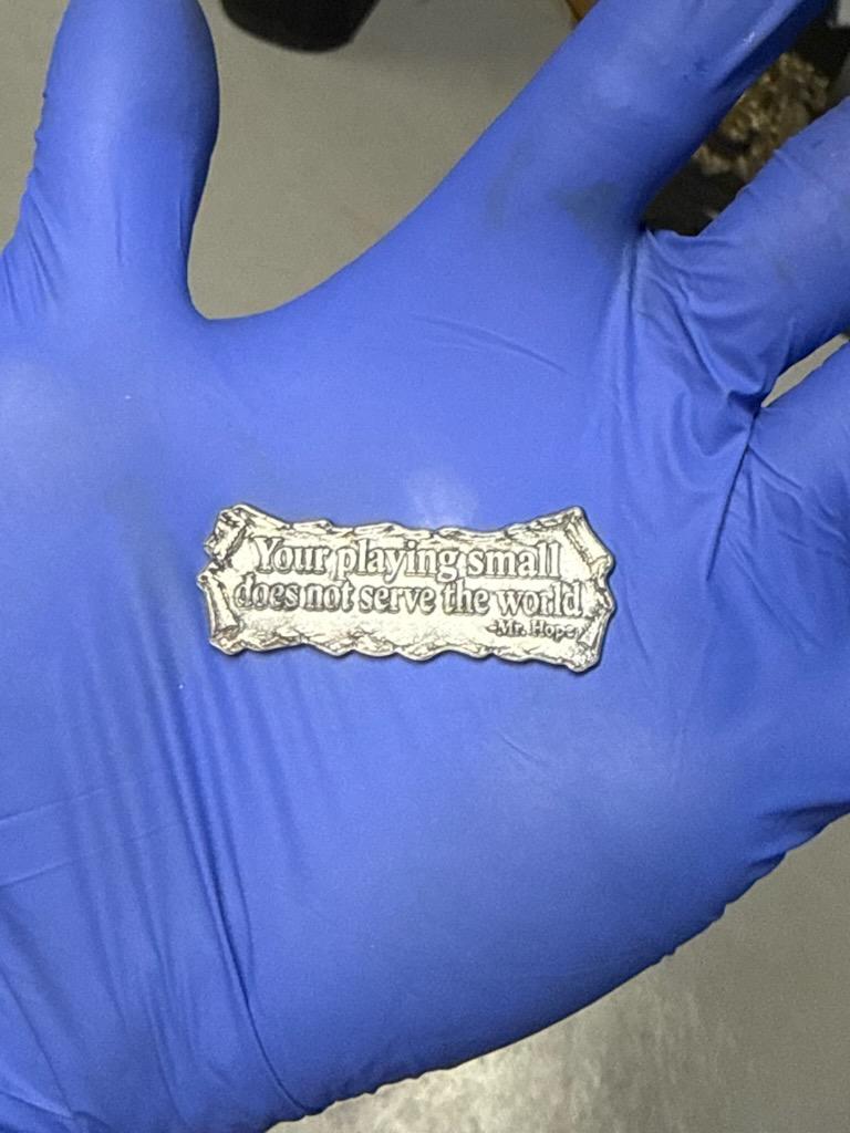 Custom pendant with quote