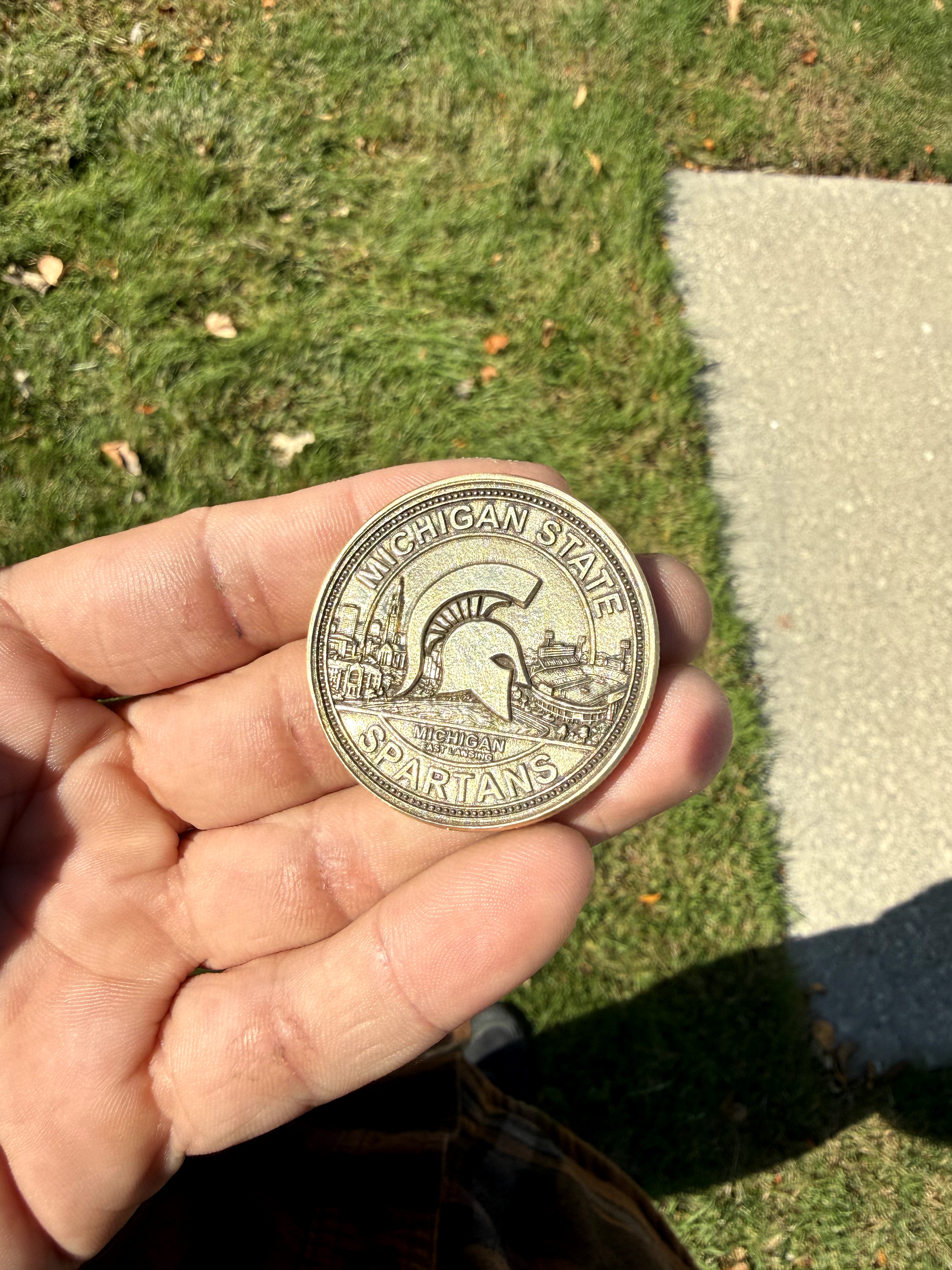 MSU Custom Engraved Coin